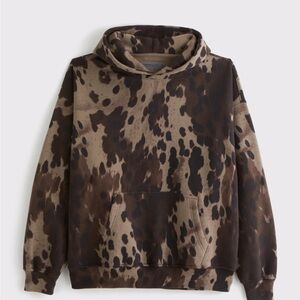 Brown pony print  Hoodie